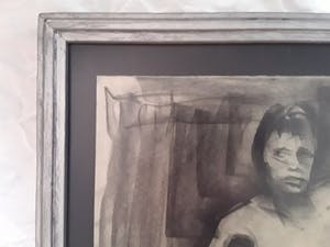 Chris Tonbreeker - Vrouwfiguur 1 krijttekening kopen? Bied vanaf 35!