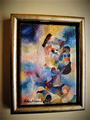 Henk Klinkhamer - Westlandse schilder - fraai Expressionistisch portret "Isabella de Medici" verkocht voor € 10!