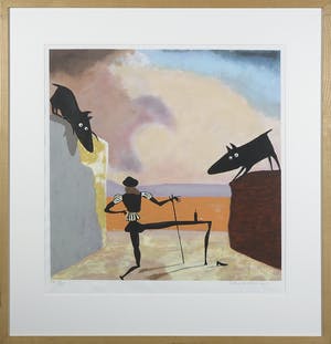Peter Bastiaanssen - Zeefdruk, Yapping Dali - Ingelijst kopen? Bied vanaf 50!