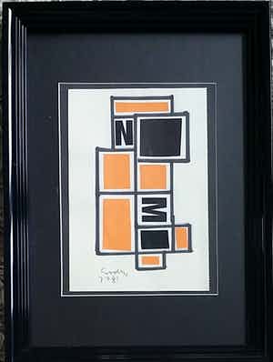 Siep van den Berg - Collage op papier verkocht voor € 100!