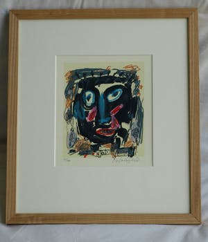 Kees Salentijn - Ingelijste litho , Hoofd kopen? Bied vanaf 40!