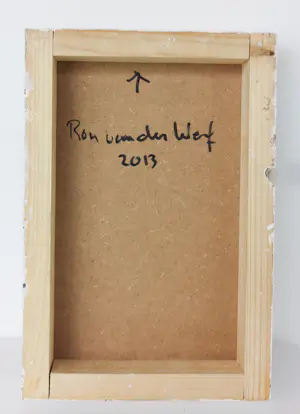 Ron van der Werf - Uniek werk in gemengde techniek op hout / wandobject, Zonder titel kopen? Bied vanaf 125!