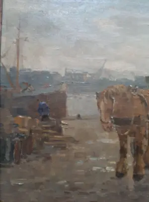 Cor Noltee - Pferd mit Wagen am Hafen kopen? Bied vanaf 2200!