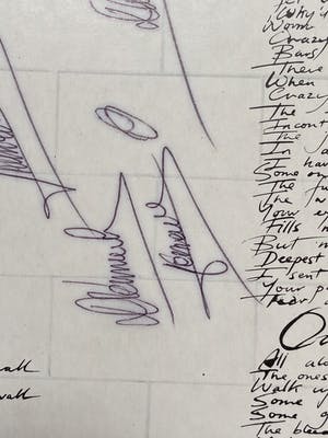 Niet of onleesbaar gesigneerd - LP Pink floyd - The Wall - Gesigneerd kopen? Bied vanaf 1!