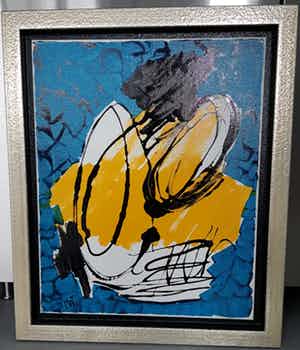 Martin van Wordragen - ‘WIND IN DE ZEILEN’. 2007. OLIEVERF OP DOEK. verkocht voor € 199!