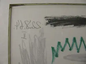 Pablo Picasso - UN HOMME AVEC UNE CIGARETTE VERTE kopen? Bied vanaf 300!