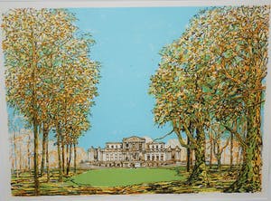 Johan Breuker - de Dreef, Haarlem - Paviljoen Welgelegen - zeefdruk 2011- extra:boekje Paviljoen kopen? Bied vanaf 35!