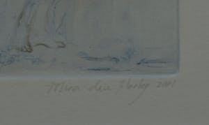 Mira den Hartog - gesigneerde ets - 2001 kopen? Bied vanaf 50!