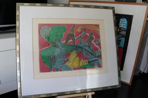 Corneille - Corneille Litho "Couple à paris", 1989 - EA kopen? Bied vanaf 250!