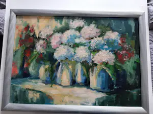 Bram Vegt - Olieverf op doek, vaas met bloemen uit 1996 kaufen? Bieten Sie von 70!