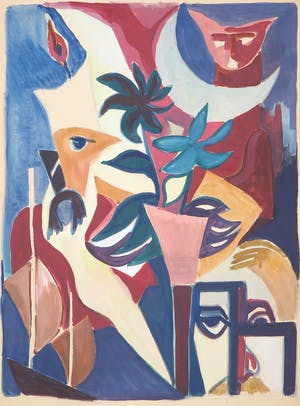 Joe Wols - Gouache op papier, Zonder titel kopen? Bied vanaf 1!