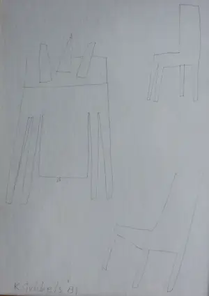Klaas Gubbels - ingelijste potloodtekening - 1981 kaufen? Bieten Sie von 175!