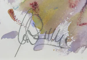 Erika Rauschning - Aquarel, Abstract stilleven - Ingelijst kopen? Bied vanaf 1!