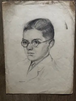 Albert Mulder - Albert BJ Mulder (1889-1987) - portret van een jonge man kopen? Bied vanaf 35!