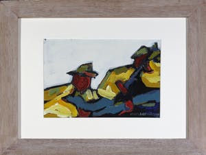 Charles Lagendijk - Acryl op paneel, Zonder titel - Ingelijst kopen? Bied vanaf 1!