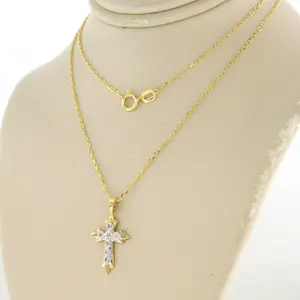 14k gouden collier met hanger bezet met single cut geslepen diamant kopen? Bied vanaf 125!