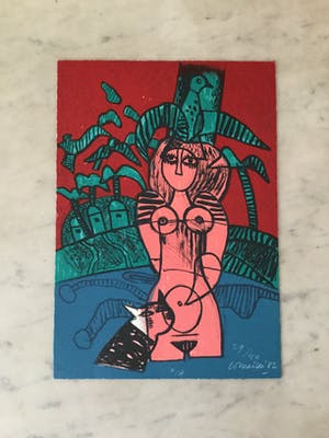 Corneille - Titel Onbekend - Zeefdruk 1982 - Oplage 29/40 kopen? Bied vanaf 175!