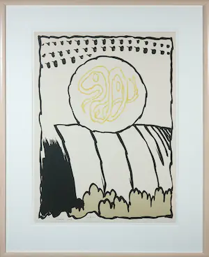 Pierre Alechinsky - Zeefdruk, ets en blinddruk, Plate II uit de serie Boréalité - Ingelijst kaufen? Bieten Sie von 800!