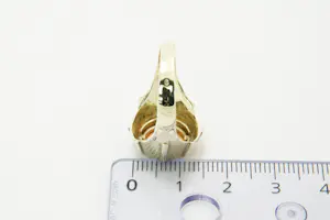 21 -14krt geel gouden ring met 2 1/2 gulden Wilhelmina (naslag) muntje kopen? Bied vanaf 240!