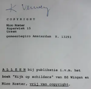 Nico Koster - Foto: K Verwey kopen? Bied vanaf 75!