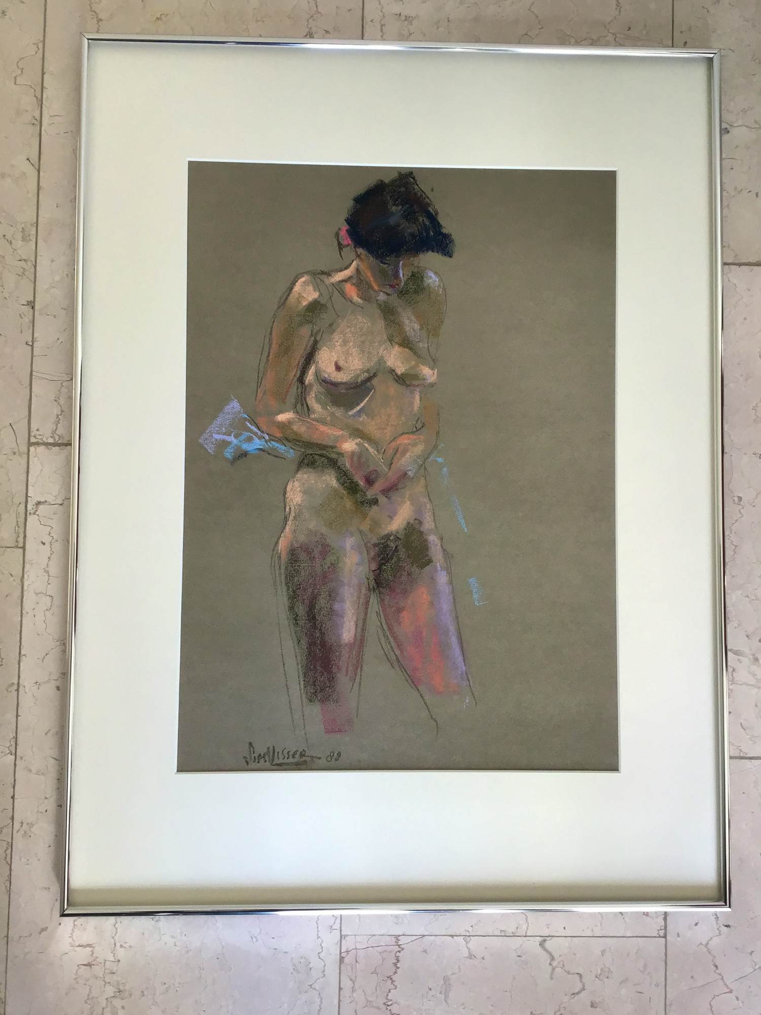 Sim Visser - Vrouw met sluier kopen? Bied vanaf 75!