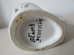 Vallauris Keramiek - Grote amorfe vaas decor herten - Atelier Jacques Fonck kopen? Bied vanaf 42!