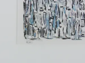 Jan Wolkers - Zeefdruk op papier uit de serie 'Winterbeelden' - Ingelijst kopen? Bied vanaf 200!