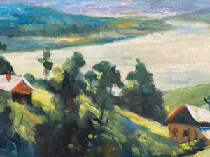 Vladimir Pavlosky - Russisch rivierlandschap van Sibirie kopen? Bied vanaf 499!