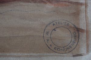 Willem van Konijnenburg - Aquarel - Boerenlandschap kopen? Bied vanaf 200!