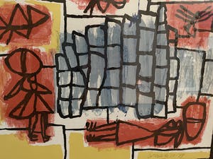 Corneille - Zeefdruk, Blauwe Stenen (onbekend), Ingelijst kopen? Bied vanaf 250!