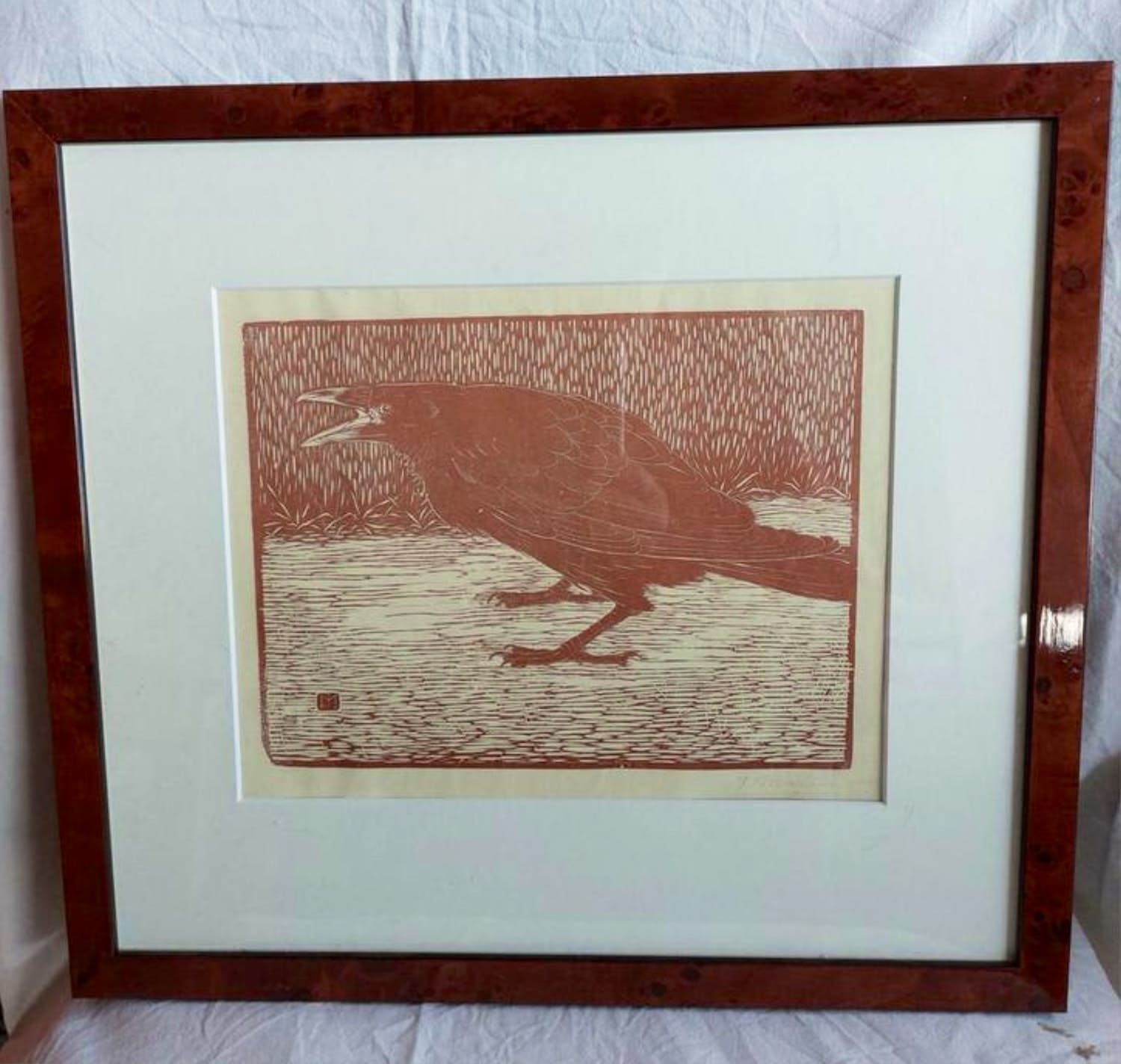 Jan Mankes - Schreeuwende Kraai 1918 - Ingelijst kopen? Bied vanaf 385!