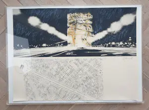 Christo - Arc de Triomphe 1970 - Edition Maeght - in plexiglazen lijst - 266/300 kopen? Bied vanaf 1500!