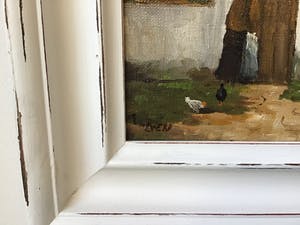 Niet of onleesbaar gesigneerd - Eenvoudig boerenerf. kopen? Bied vanaf 1!