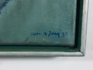 Carla de Jong - Olieverf op doek, Gladiolen - Ingelijst kopen? Bied vanaf 300!