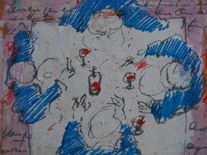 Richard Smeets - Zeefdruk , “Aan tafel” kopen? Bied vanaf 1!