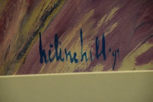 Helene Hill - Kiss, 1991 - Acrylverf op papier kopen? Bied vanaf 30!