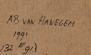 Ab van Hanegem - Zeefdruk en acryl op doek, bevestigd op paneel, Zonder titel kopen? Bied vanaf 1!