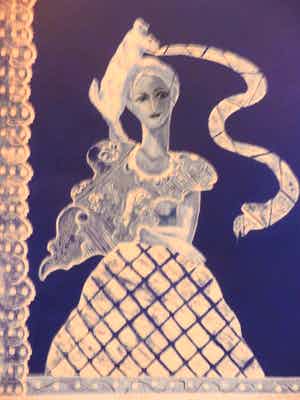 Cecile de Bruijn - Kleurenzeefdruk AMOUR BLEU Handgesigneerd. verkocht voor € 35!