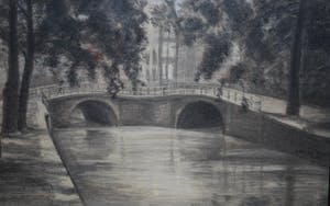 Barend Jordens - [gevelontwerper vh Tuschinski theater] - Amsterdam rond 1930 - grote tekening kopen? Bied vanaf 125!