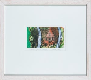Arhan Gunermengi - Gemengde techniek op papier, Abstracte compositie kopen? Bied vanaf 1!