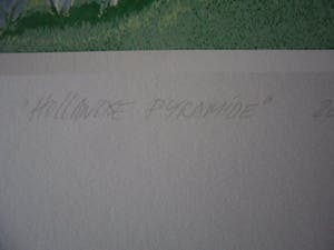 Marcus van Hoorn - Zeefdruk, Titel, "Hollandse pyramide". kopen? Bied vanaf 35!