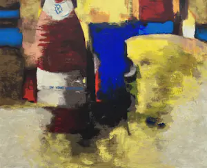 Hans Vanhorck - In Vino Veritas | kleuren zeefdruk kopen? Bied vanaf 59!