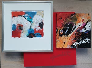 Gerriet Postma - Expressieve gouache met gesigneerde en genummerde monografie in casette kopen? Bied vanaf 550!