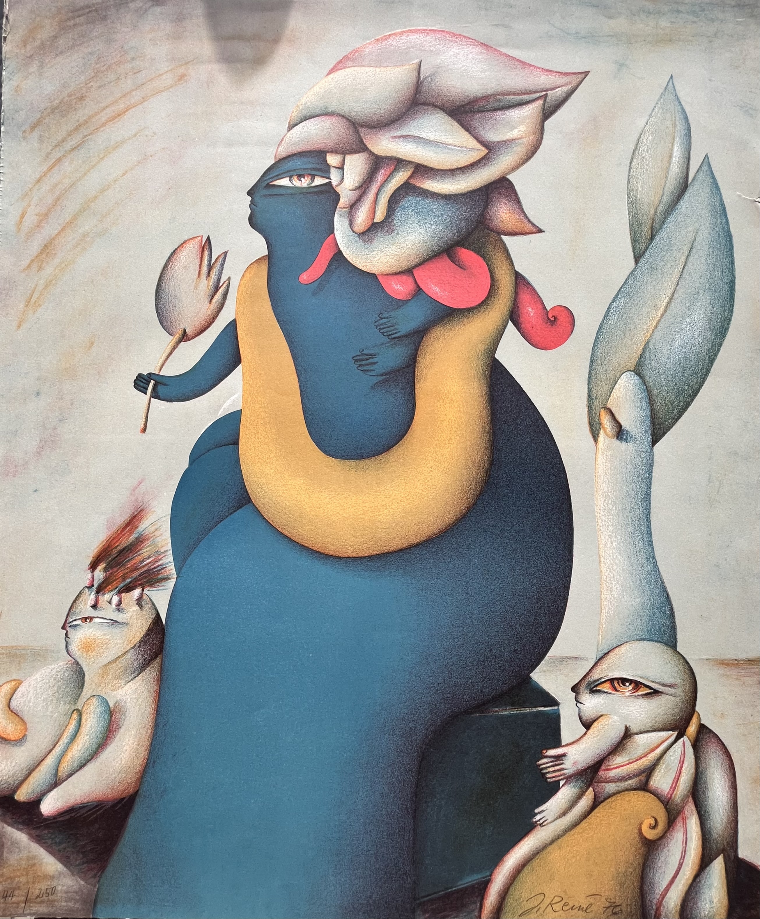 Jörg Remé - Gesigneerde litho - 44/250 - 1976 - Prima staat kaufen? Bieten Sie von 55!