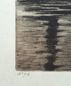 Willem Witsen - Binnenkant met afbraak, aquatint ets (groot) kopen? Bied vanaf 395!