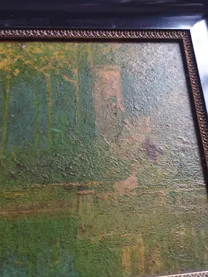 Niet of onleesbaar gesigneerd - Landschap met bomen en vijver -olieverf 1938- kopen? Bied vanaf 1!