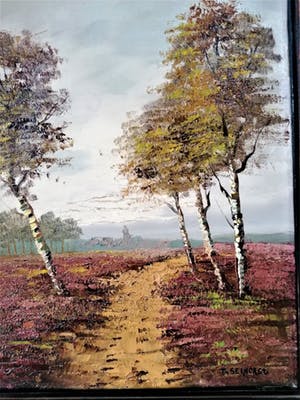 Theodorus Selhorst - Zicht op dorp vanaf de heide kopen? Bied vanaf 40!