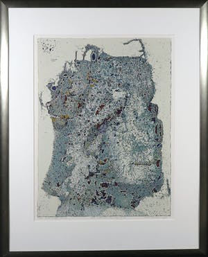 Hans Luiken - Linosnede, Old cultures are dying II - Ingelijst kopen? Bied vanaf 50!