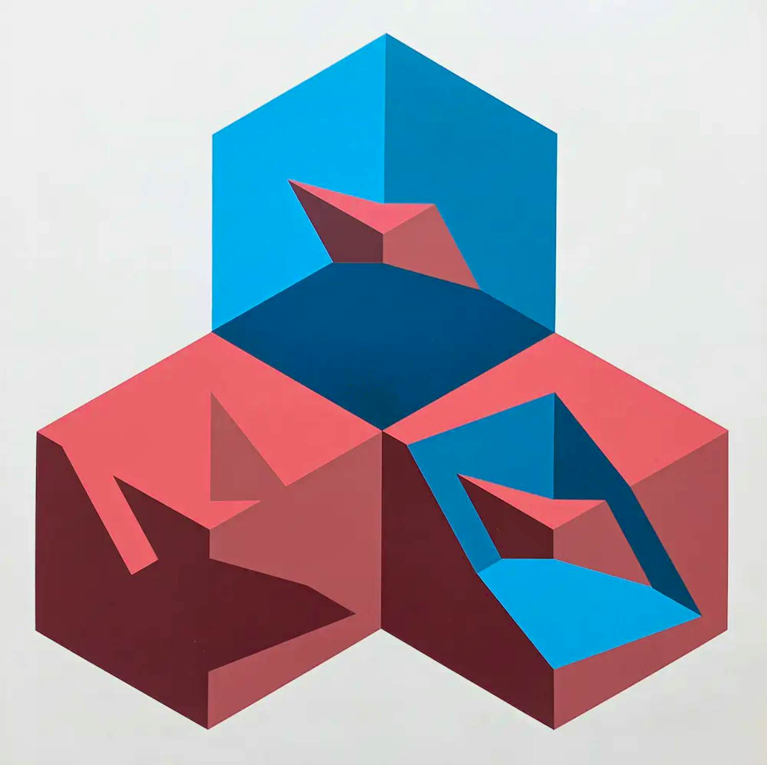 Peter Struycken - Zeefdruk: geometrisch abstract (1966) kopen? Bied vanaf 250!