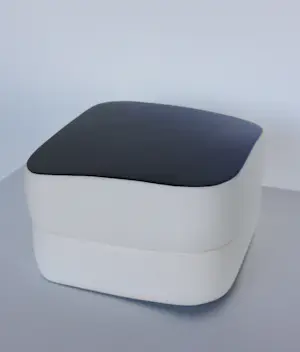 Olav Slingerland - Chinabox (set van 3) blauw geglazuurd aardewerk kopen? Bied vanaf 200!